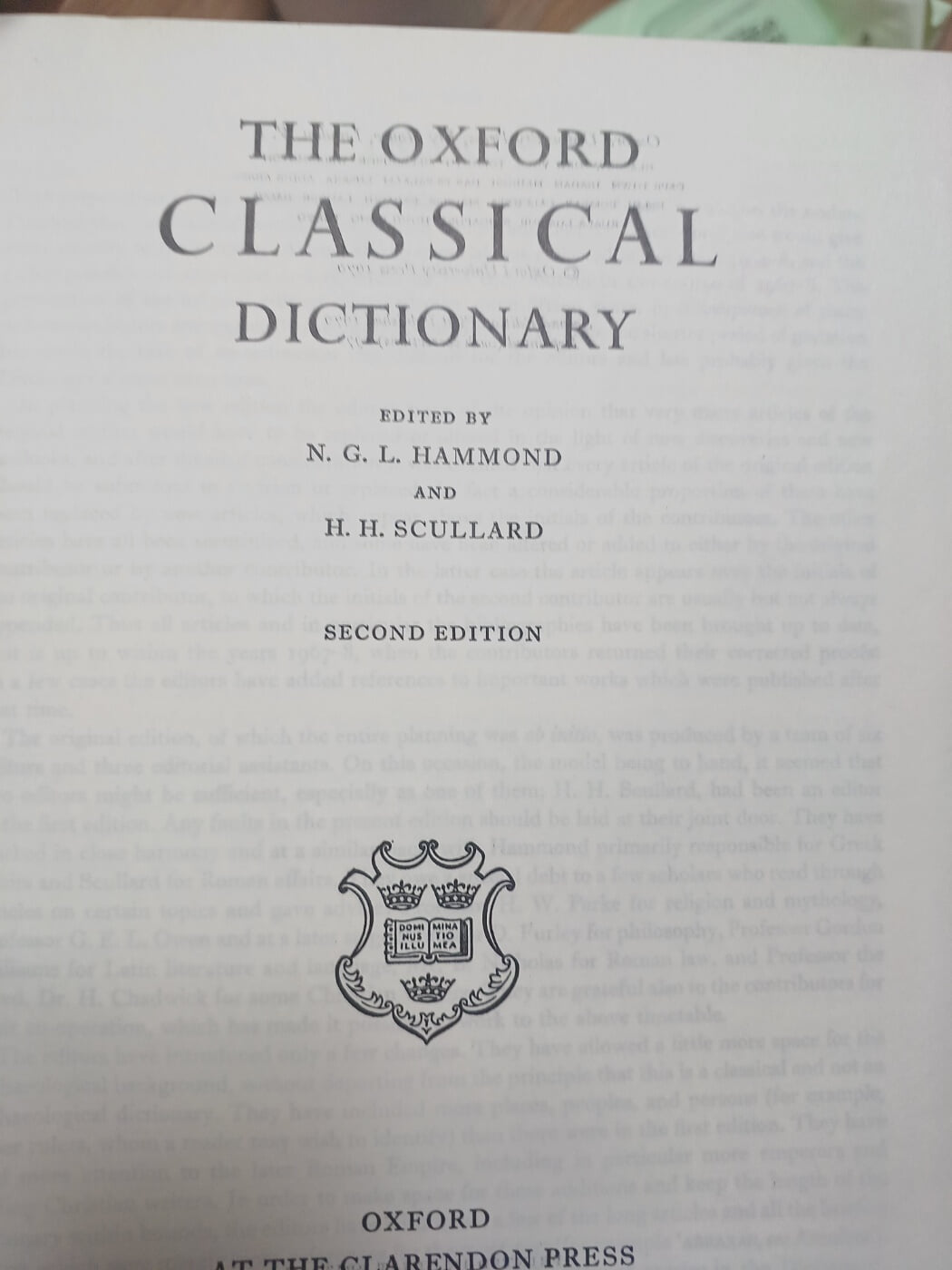 The Oxford Classical Dictionary, 2nd Edition (Hardcover, 2)