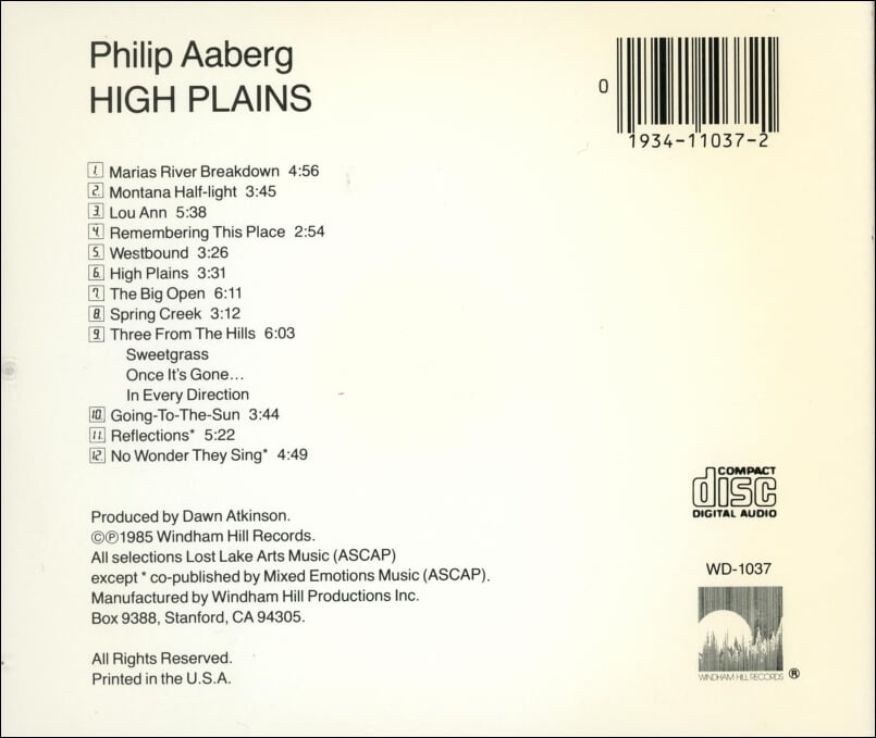 아버그 (Philip Aaberg) - High Plains  (US발매)