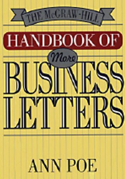 HANDBOOK OF more BUSINESS LETTERS