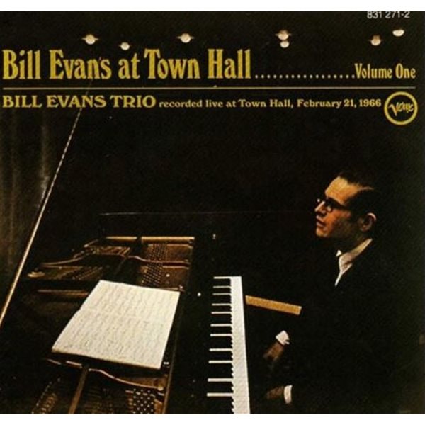 Bill Evans Trio - 빌 에반스 트리오 - At Town Hall ....... Volume One [독일발매] 