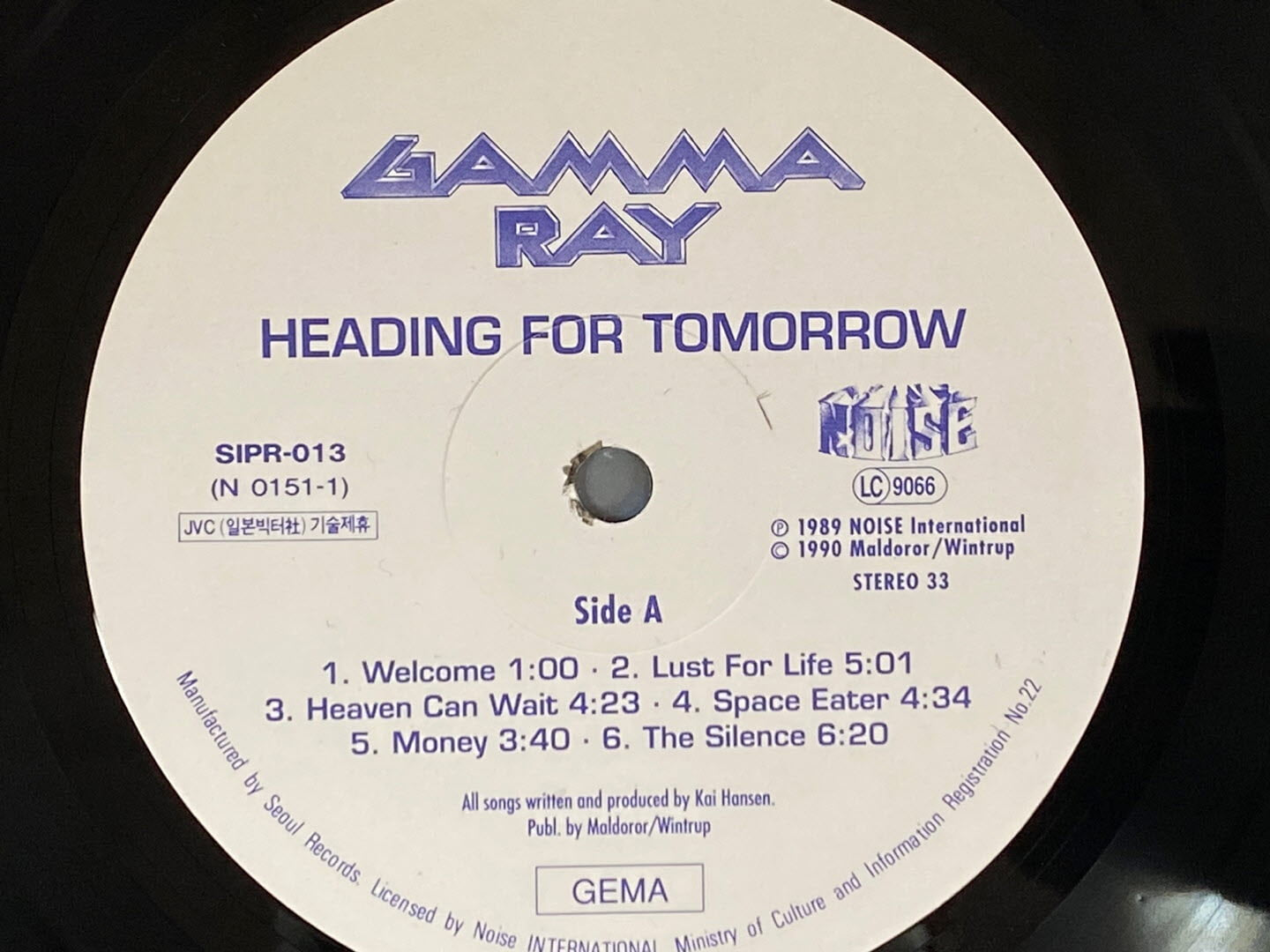 [LP] 감마 레이 - Gamma Ray - Heading For Tomorrow LP [서울-라이센스반]
