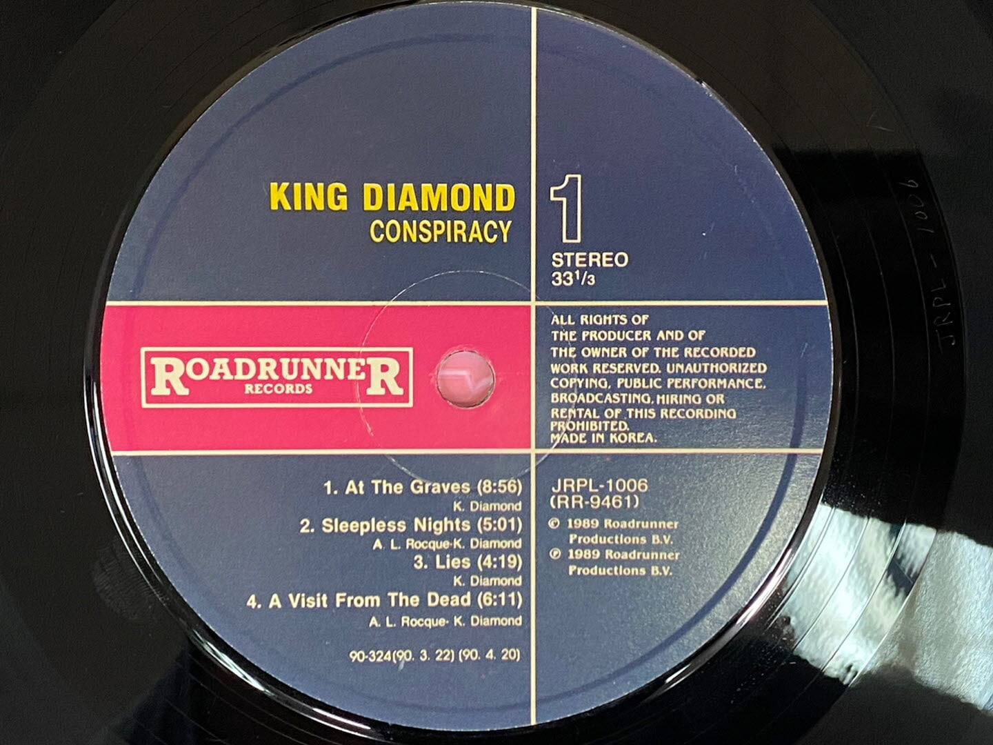 [LP] 킹 다이아몬드 - King Diamond - Conspiracy LP [지구-라이센스반]