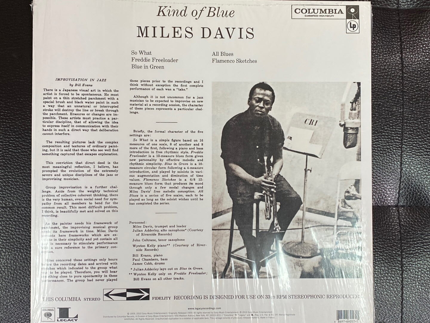 [LP] 마일즈 데이비스 - Miles Davis - Kind Of Blue LP [180G] [2010] [U.S반]