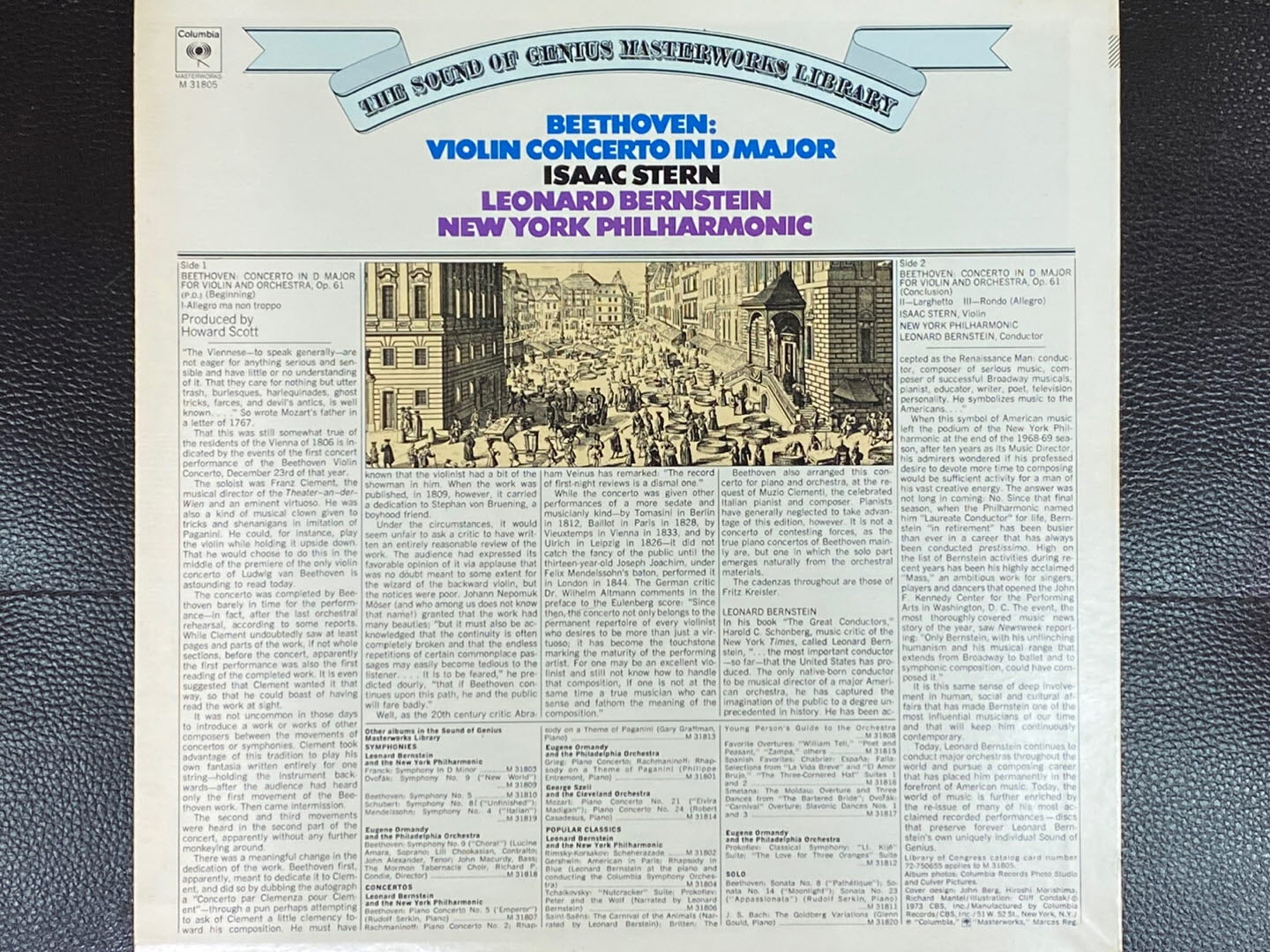 [LP] 아이작 스턴 - Isaac Stern - Beethoven Violin Concerto In D Major, Op.61 LP [U.S반]