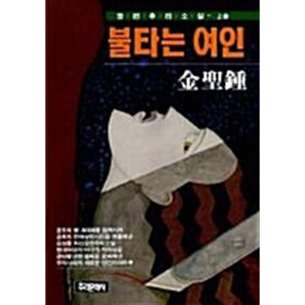 1993년 초판 김성종 장편추리소설 - 불타는 여인 상~하 2권 세트