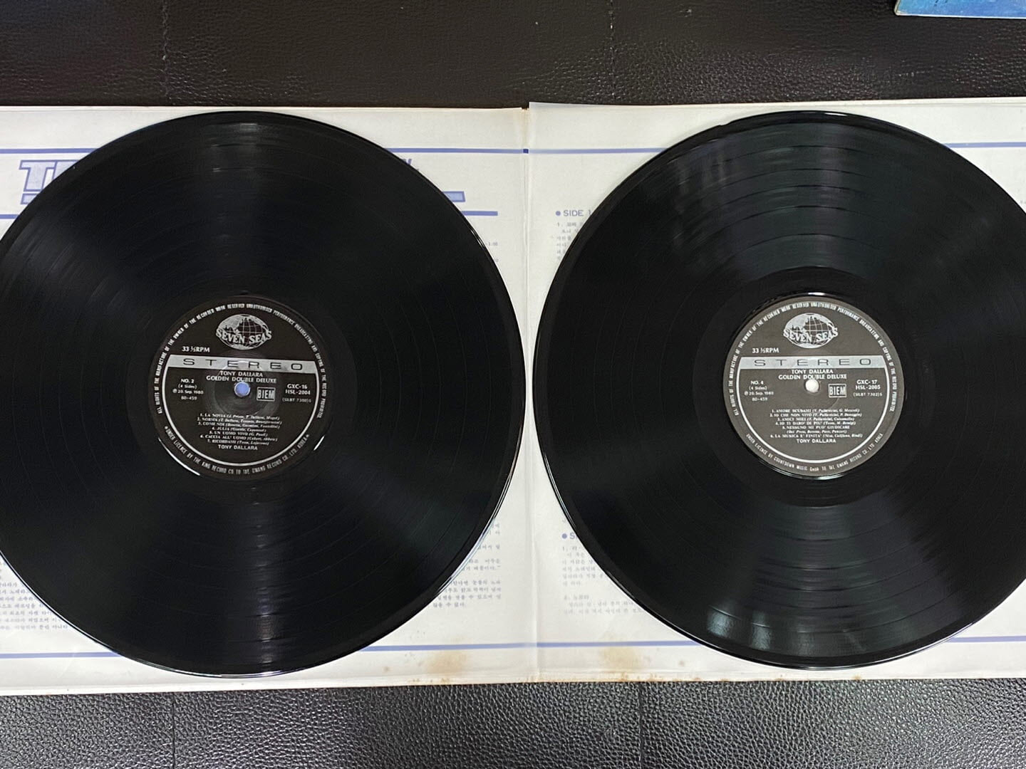 [LP] 토니 달라라 - Tony Dallara - Golden Double Deluxe 2Lps [태광-라이센스반]