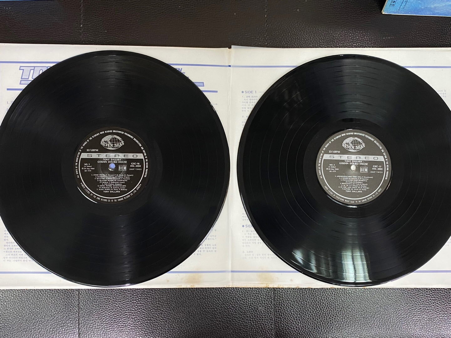 [LP] 토니 달라라 - Tony Dallara - Golden Double Deluxe 2Lps [태광-라이센스반]