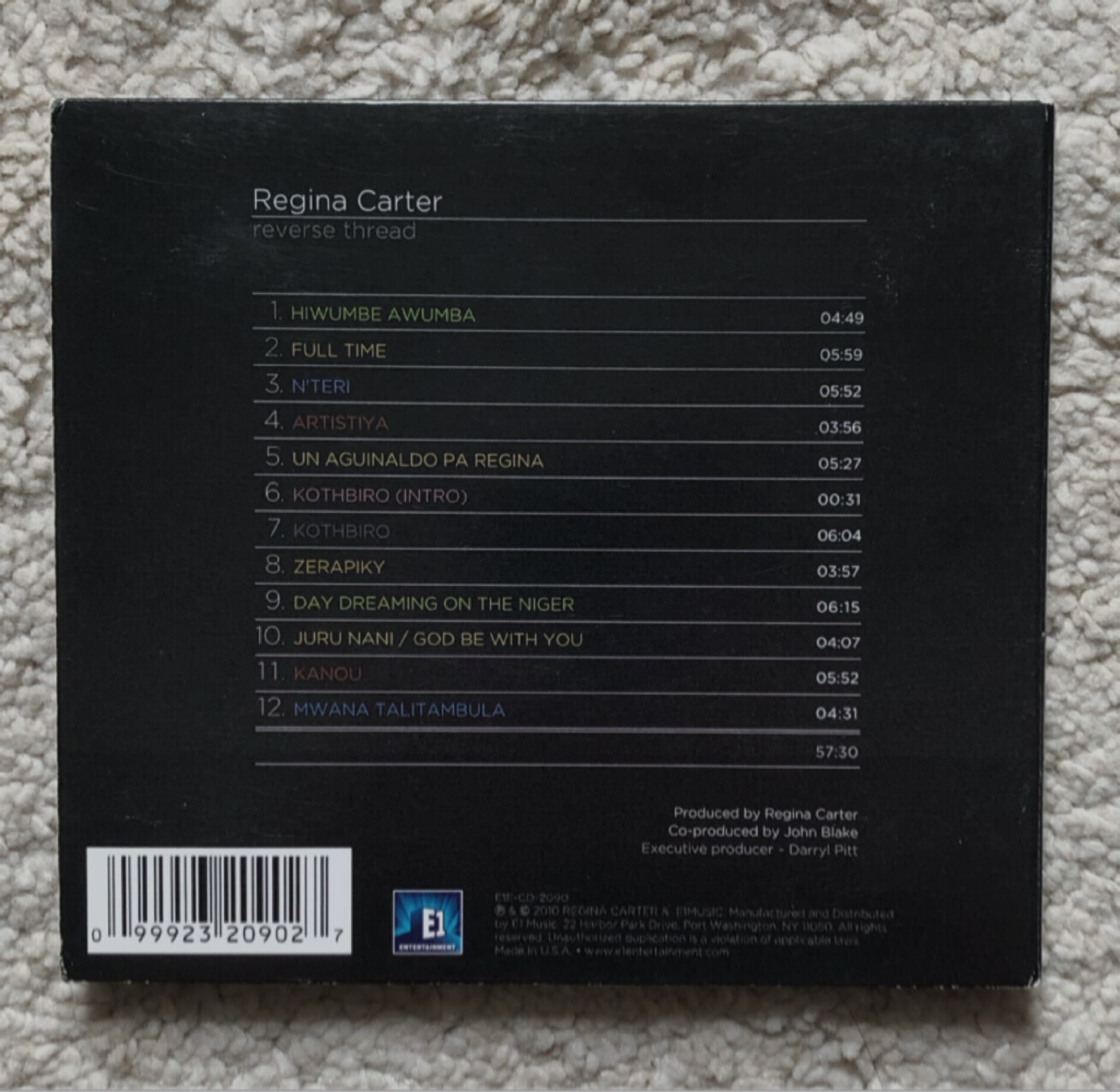 REGINA CARTER E1E-CD-2090 (US발매)