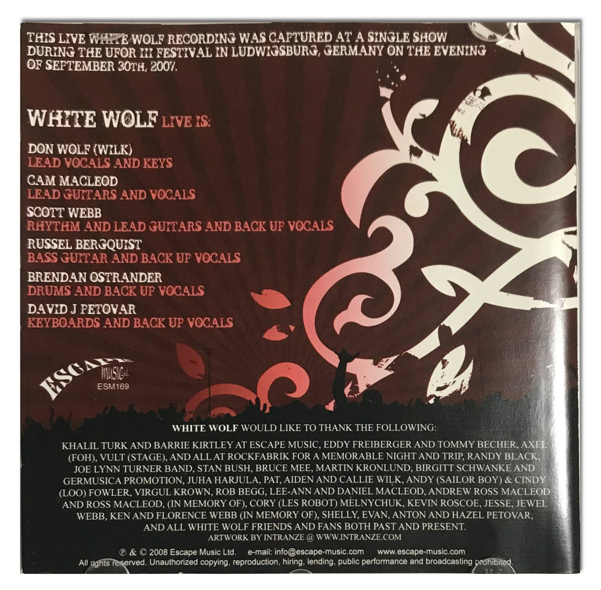 [영국반CD] White Wolf-Live In Germany