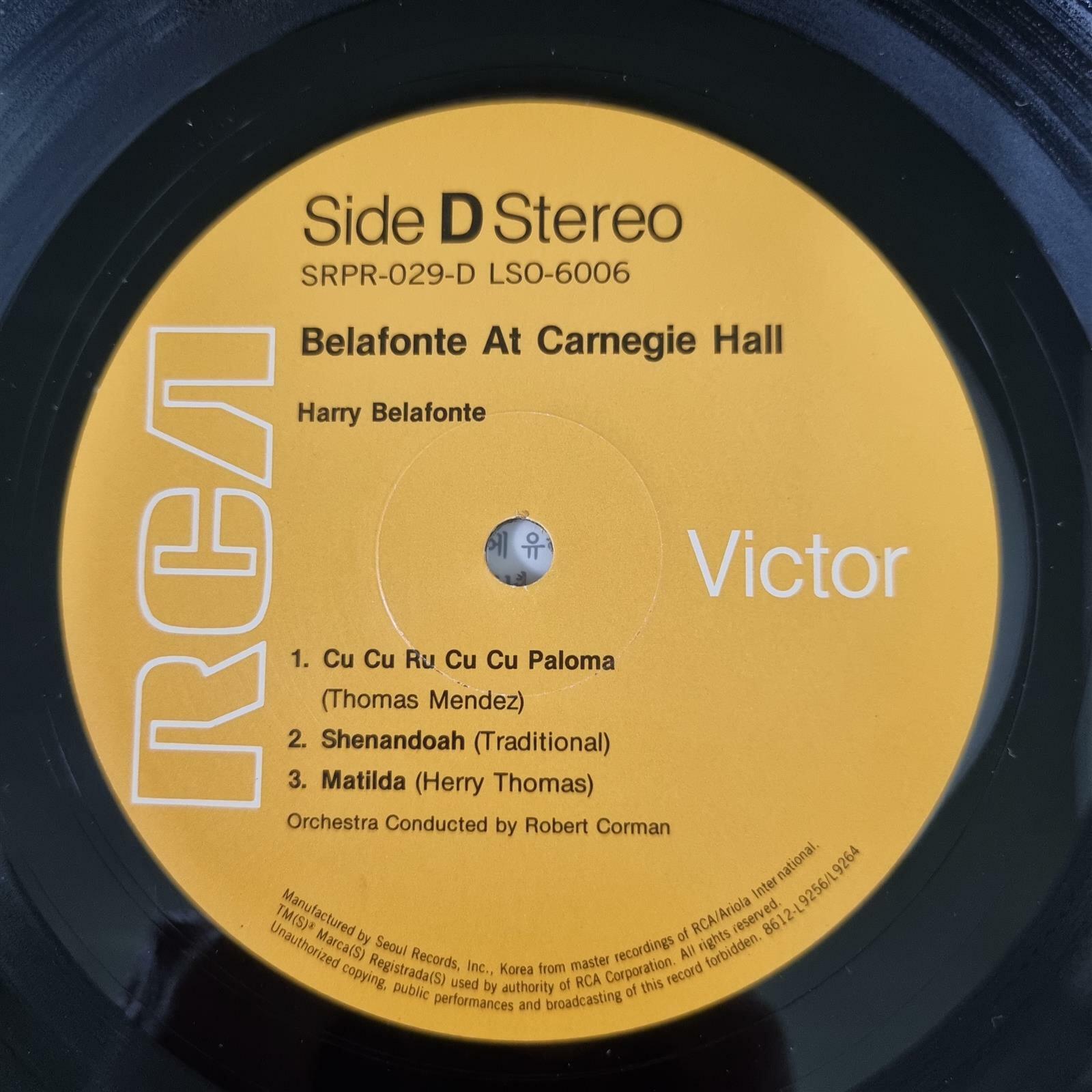 [2LP] Harry Belafonte ? Belafonte At Carnegie Hall : The Complete Concert