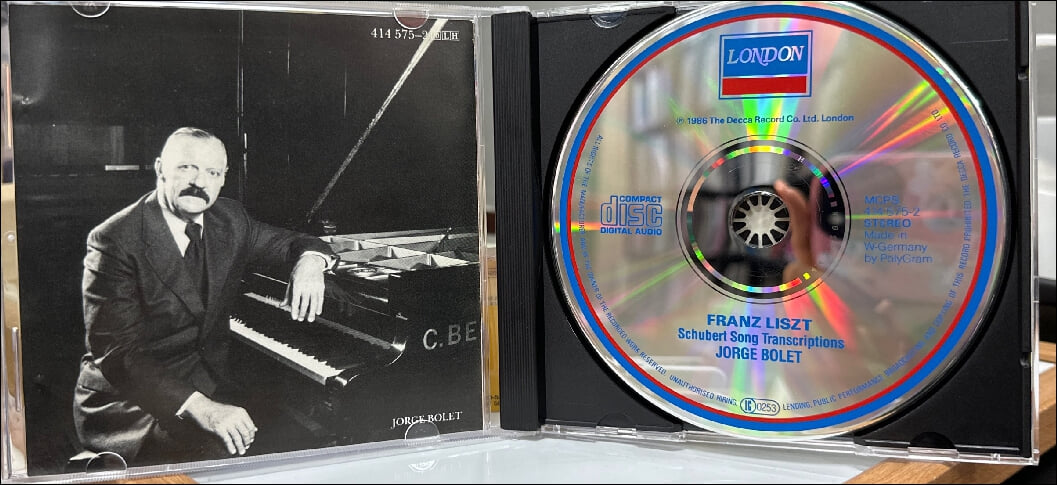 Liszt : Schubert Song , Transcriptions - 볼레 (Jorge Bolet) (독일발매)