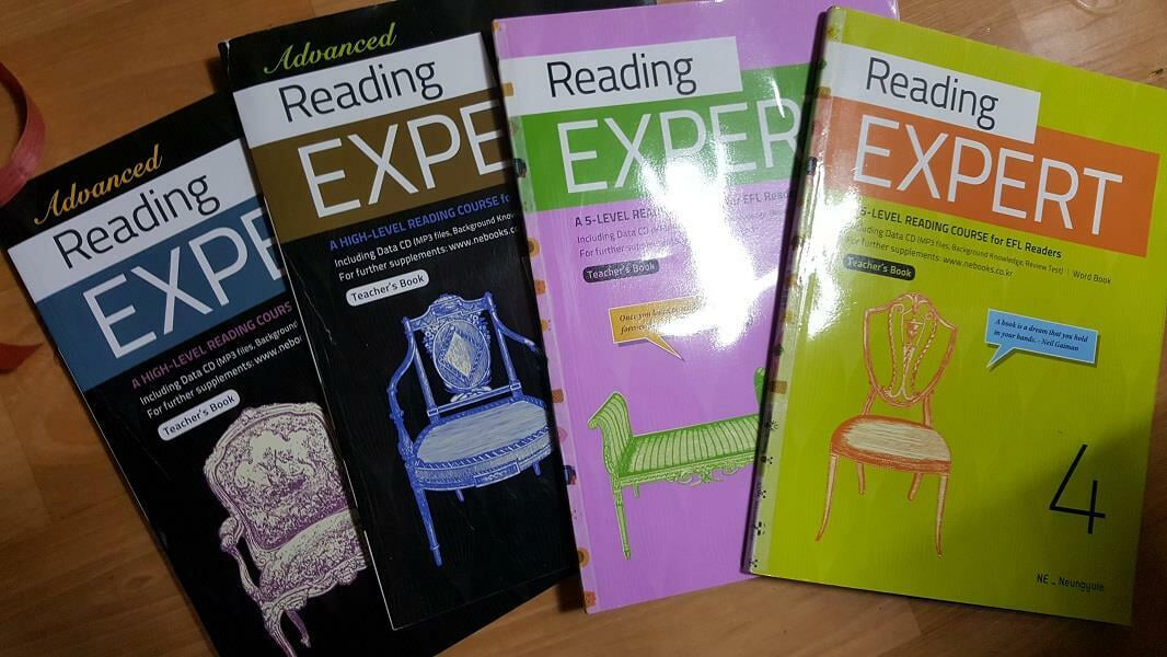 Reading EXPERT (4, 5) + Advanced Reading EXPERT (1, 2) /(네권/Teacher‘s Book/사진 및 하단참조)