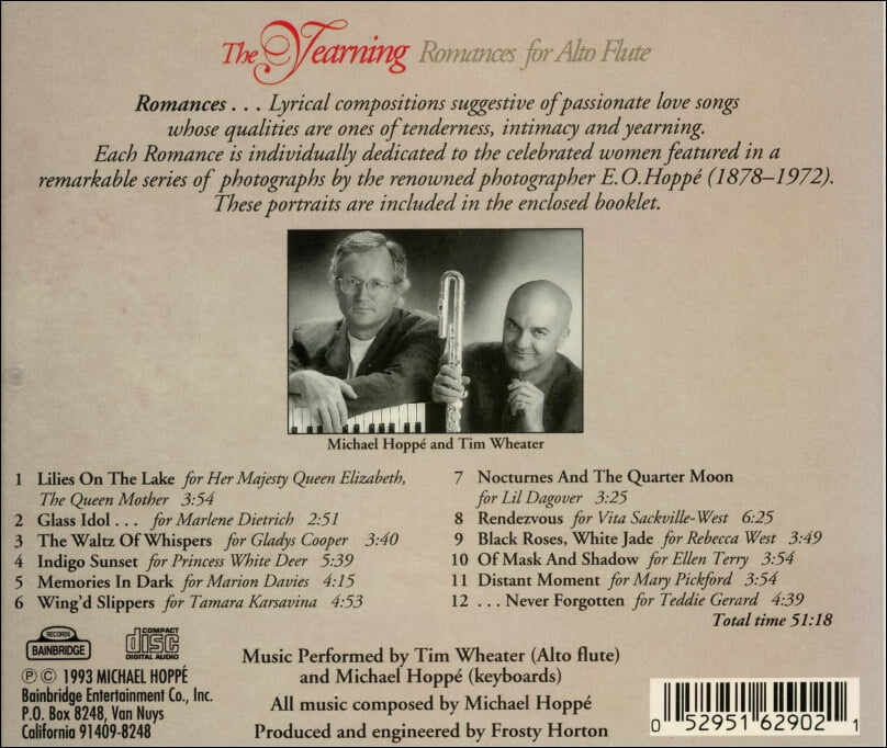 마이클 호페 (Michael Hoppe),팀 위터 (Tim Wheater) - The Yearning: Romances For Alto Flute(US발매)