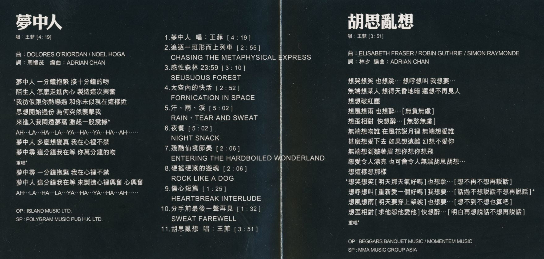 중경삼림(重慶森林) - 중경삼림(Chungking Express) OST [Single]