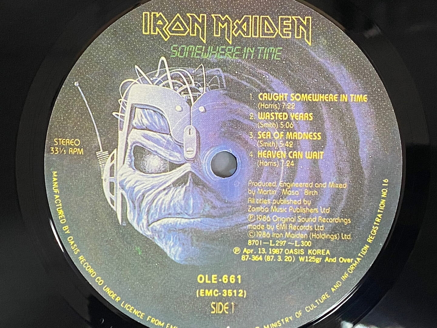 [LP] 아이언 메이든 - Iron Maiden - Somewhere In Time LP [오아시스-라이센스반]