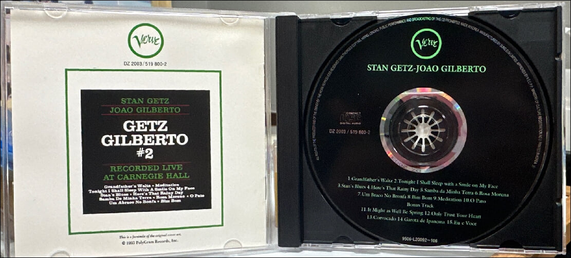 Stan Getz(스탄 게츠) , Joao Gilberto(주앙 질베르토) - Getz / Gilberto #2