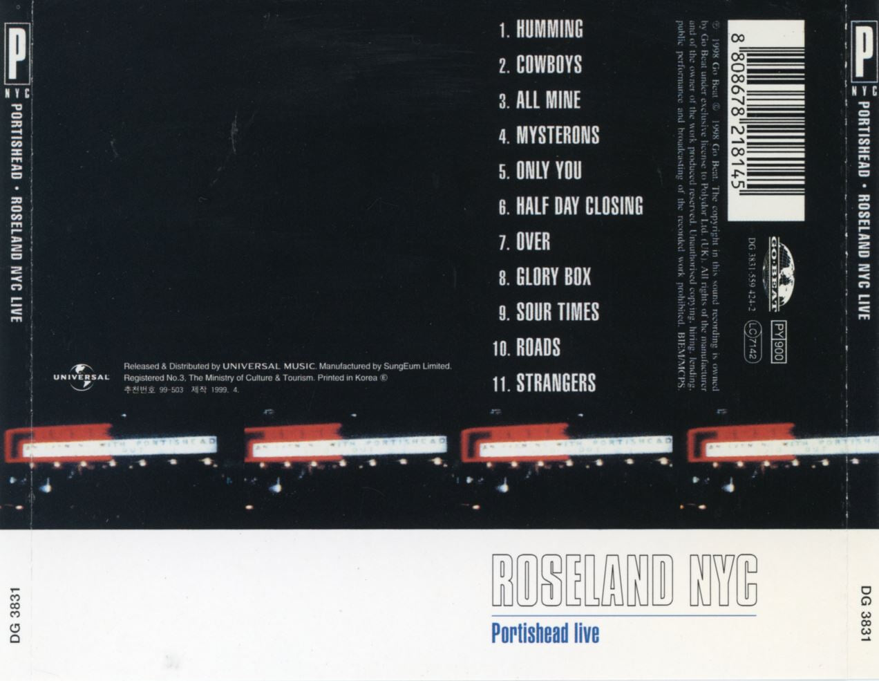 포티쉐드 - Portishead - Roseland NYC Live