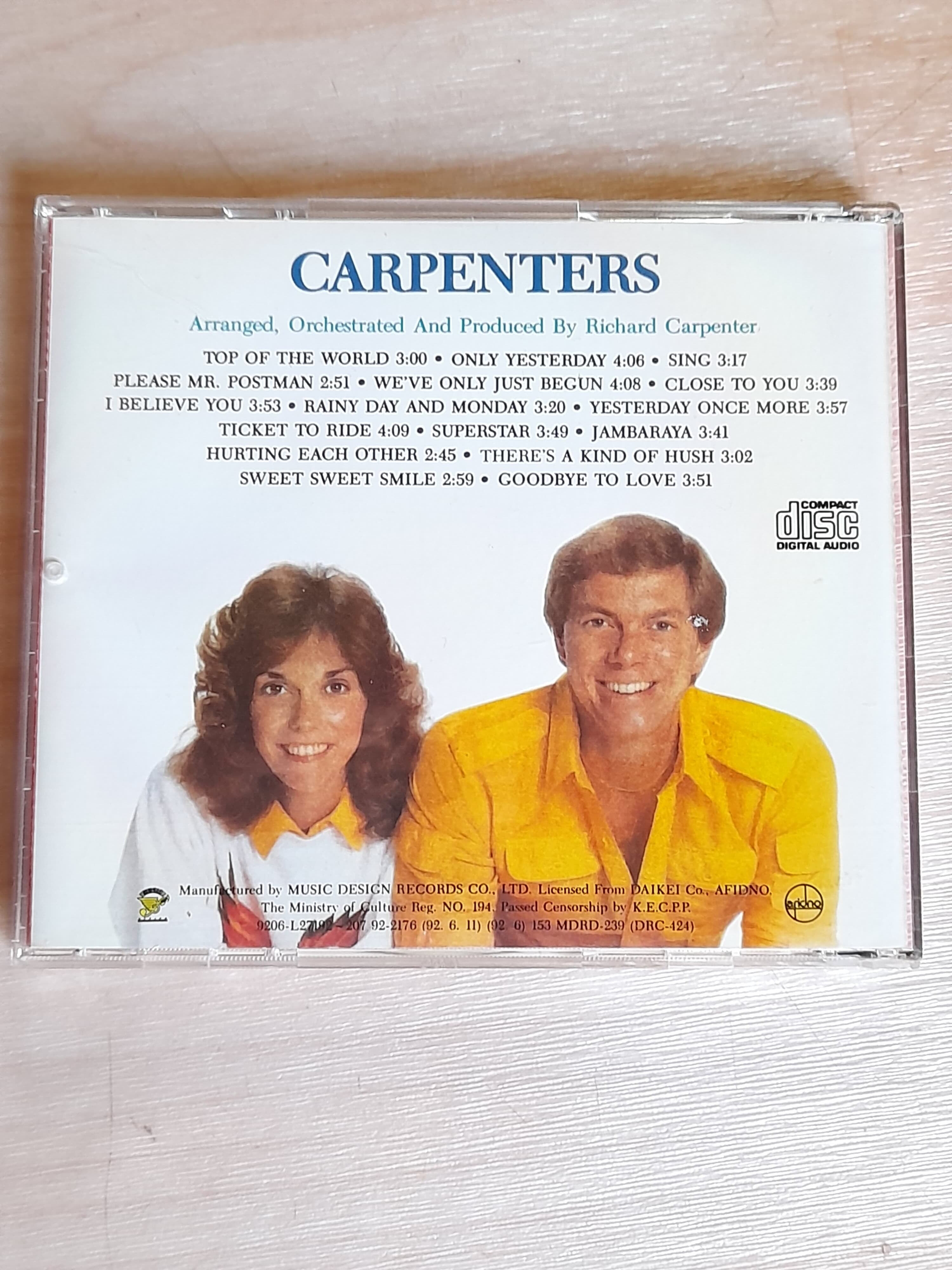 카펜터스(Carpenters) Best - Top of the world