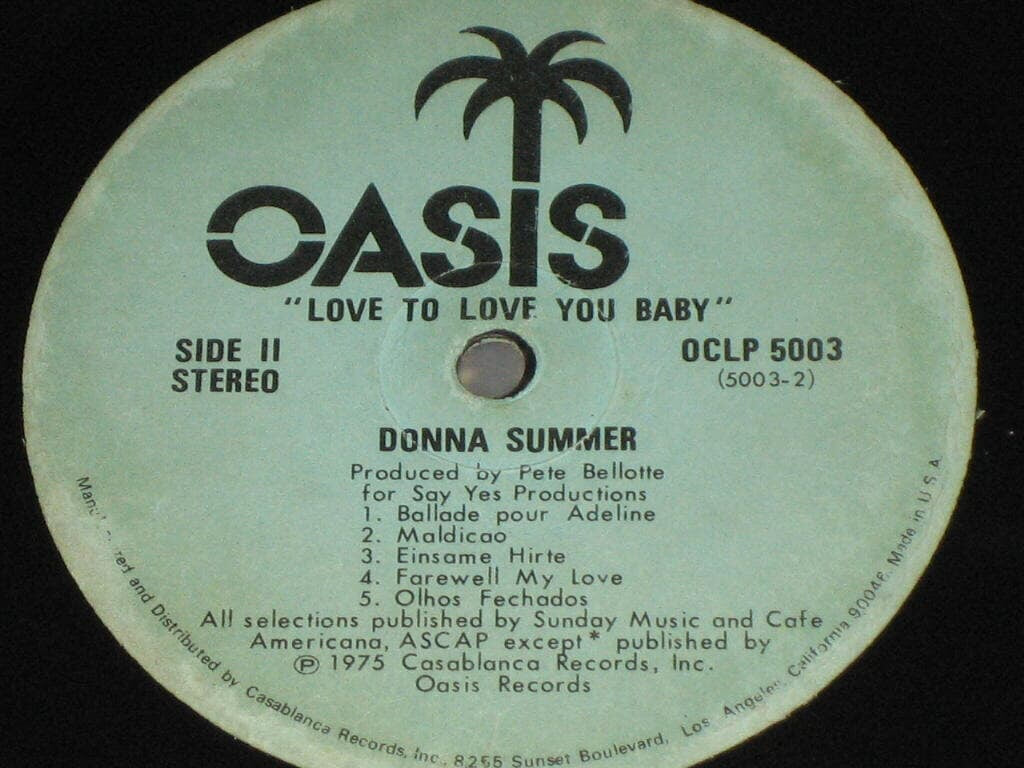 donna summer-love to love you baby /도나썸머 고독한 양치기 einsame hirte LP음반
