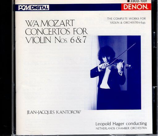 [수입] Mozart Violin Concertos No.6 & 7 - Kantorow / Hager / DENON