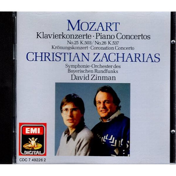 [수입] Mozart Piano Concertos No.25 &amp; 26 - Zacharias / Zinman