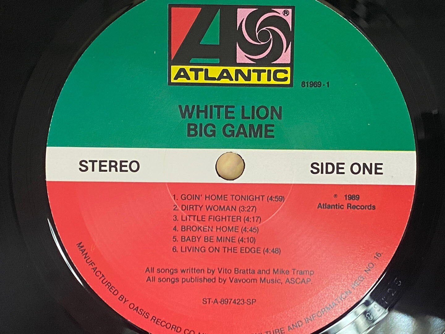 [LP] 화이트 라이온 - White Lion - Big Game LP [WEA-라이센스반]
