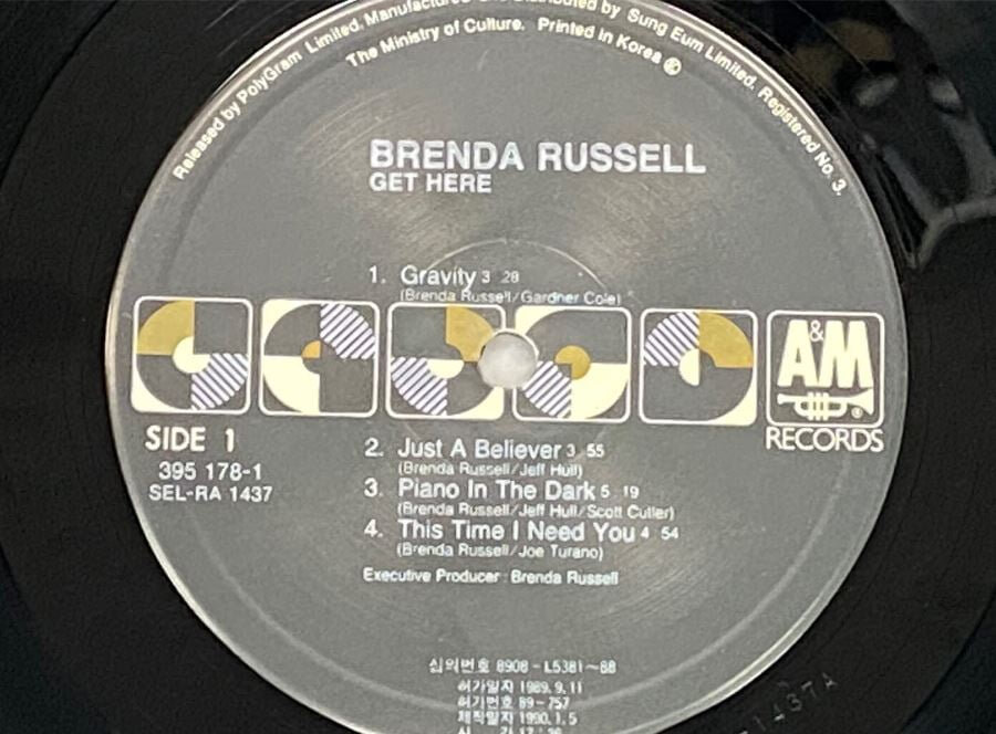 [LP] 브렌다 러셀 - Brenda Russell - Get Here LP [성음-라이센스반]