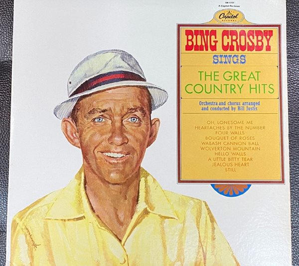 [LP] 빙 크로스비 - Bing Crosby - Sings The Great Country Hits LP [U.S반]