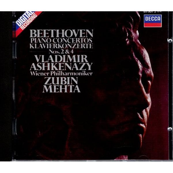 [수입] Beethoven Piano Concertos No. 2 & 4 - Ashkenazy / Mehta