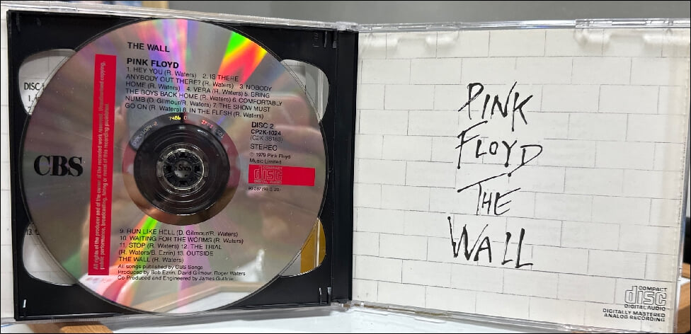 핑크 플로이드 (Pink Floyd) - The Wall (2CD)(1990 발매)