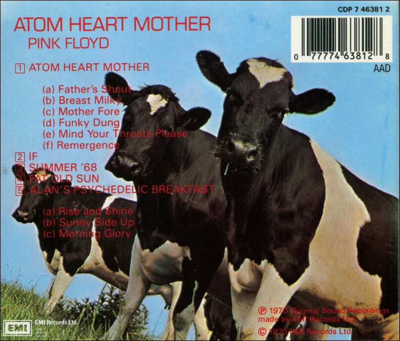핑크 플로이드 (Pink Floyd) - Atom Heart Mother(UK & Europe발매)