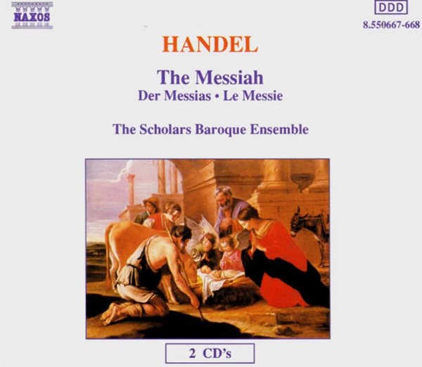 Handel : 메시아 (The Messiah) - The Scholars Baroque(2CD)(독일발매)