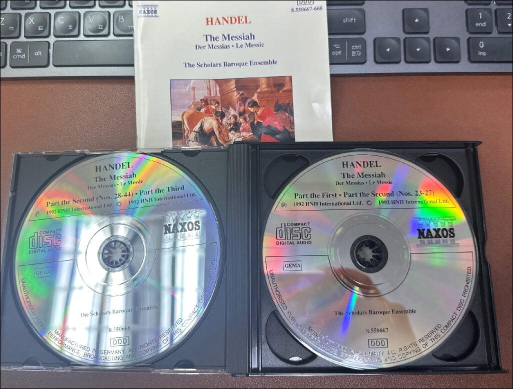 Handel : 메시아 (The Messiah) - The Scholars Baroque(2CD)(독일발매)