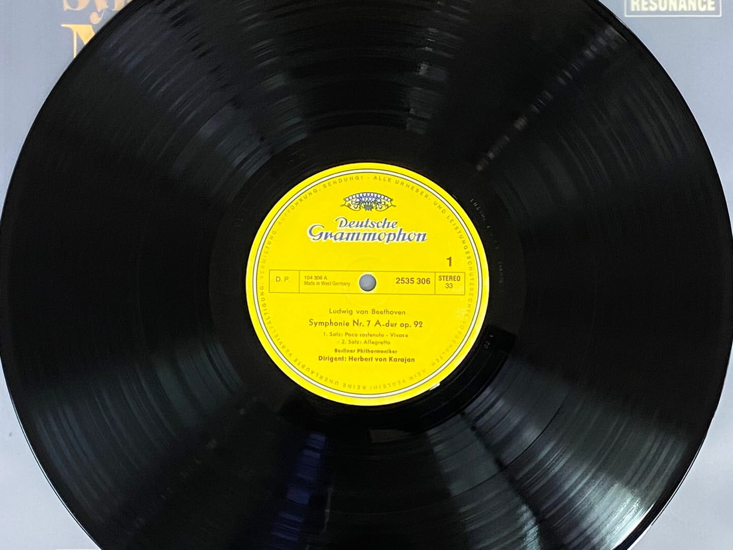 [LP] 카라얀 - Karajan - Beethoven Symphony No.7 LP [독일반]