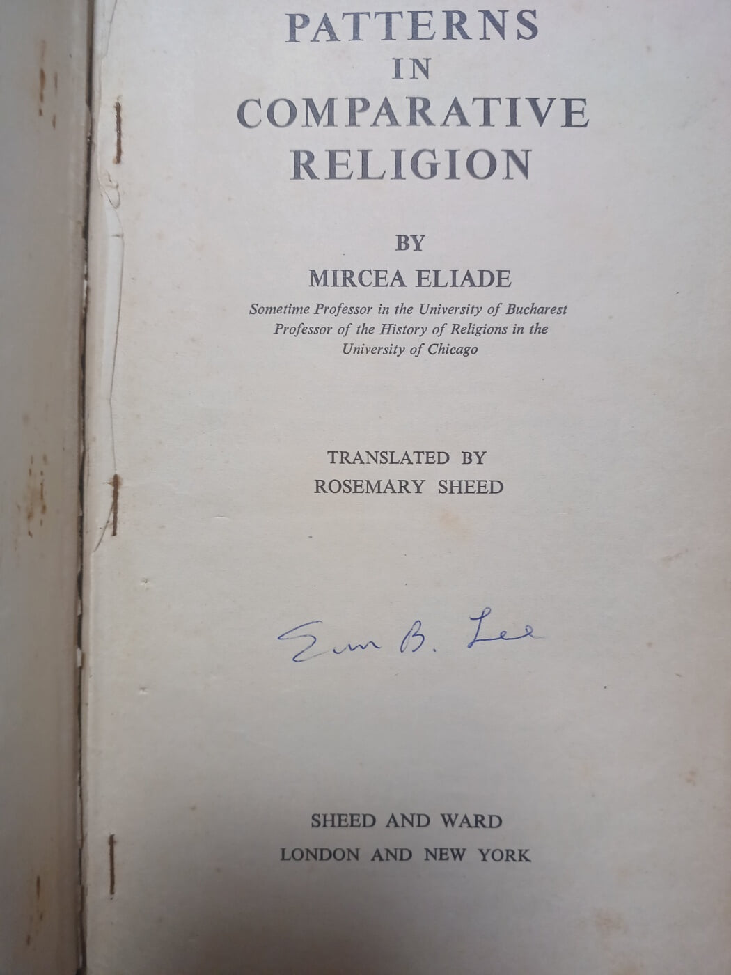 patterns in comparative religion(hardcover) 1958년 초판본