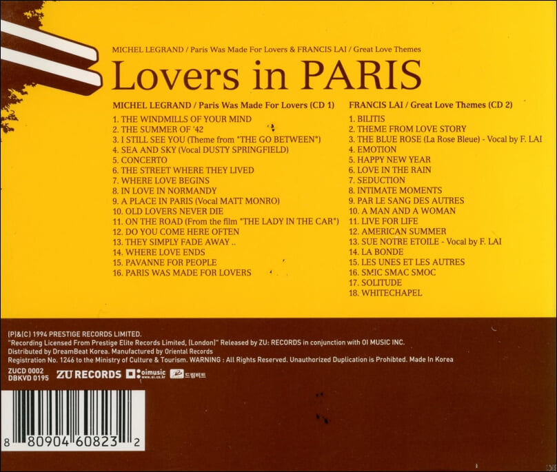 Lovers In Paris - V.A (2CD)