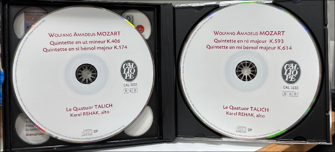 Mozart : 여섯 개의 현악 오중주 - 탈리히 사중주단 (Le Quartuor Talich), 레하크 (Karel Rehak)(3CD)(France 발매)