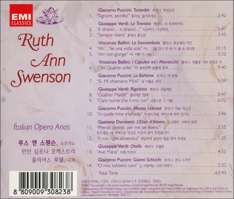 루스 앤 스웬슨 (Ruth Ann Swenson) : Con Amore  - 줄리어스 루델(Julius Fudel)