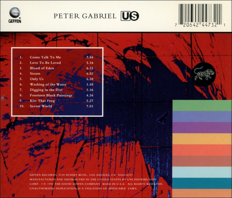 피터 가브리엘 (Peter Gabriel) - Us (US발매)