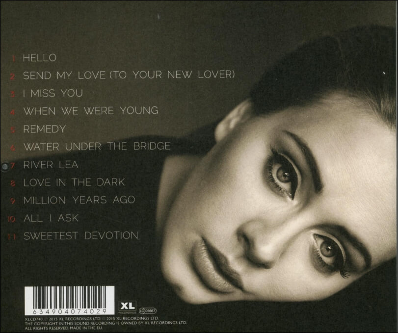 아델 (Adele) - 25 (EU발매)
