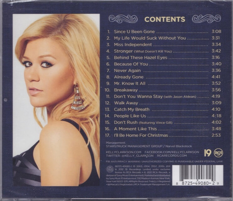 [미개봉] Kelly Clarkson - Greatest Hits : Chapter One  수입