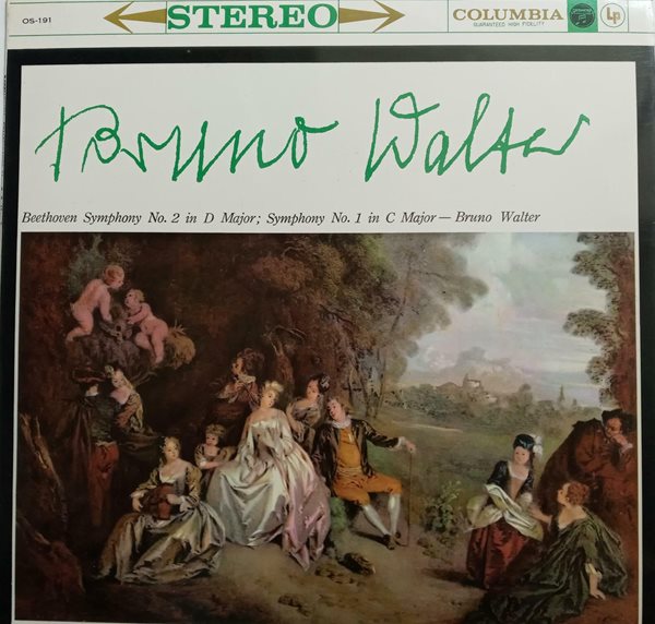 LP(수입) 베토벤: 교향곡 1~2번 - 브루노 발터 / 콜럼비아 교향악단 