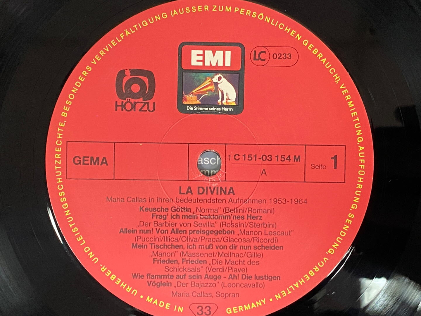 [LP] 마리아 칼라스 - Maria Callas - La Divina (In Ihren Bedeutendsten Aufnahmen 1953-64) 2Lps [독일반]