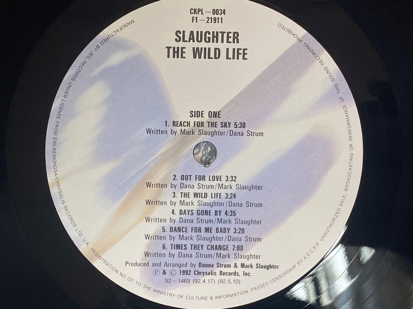 [LP] 슬로터 - Slaughter - The Wild Life LP [EMI계몽사-라이센스반]