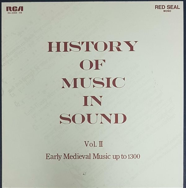 [일본반][LP] V.A - History Of Music In Sound Volume II: Early Medieval Music Up To 1300 [Box Set] [2LP]