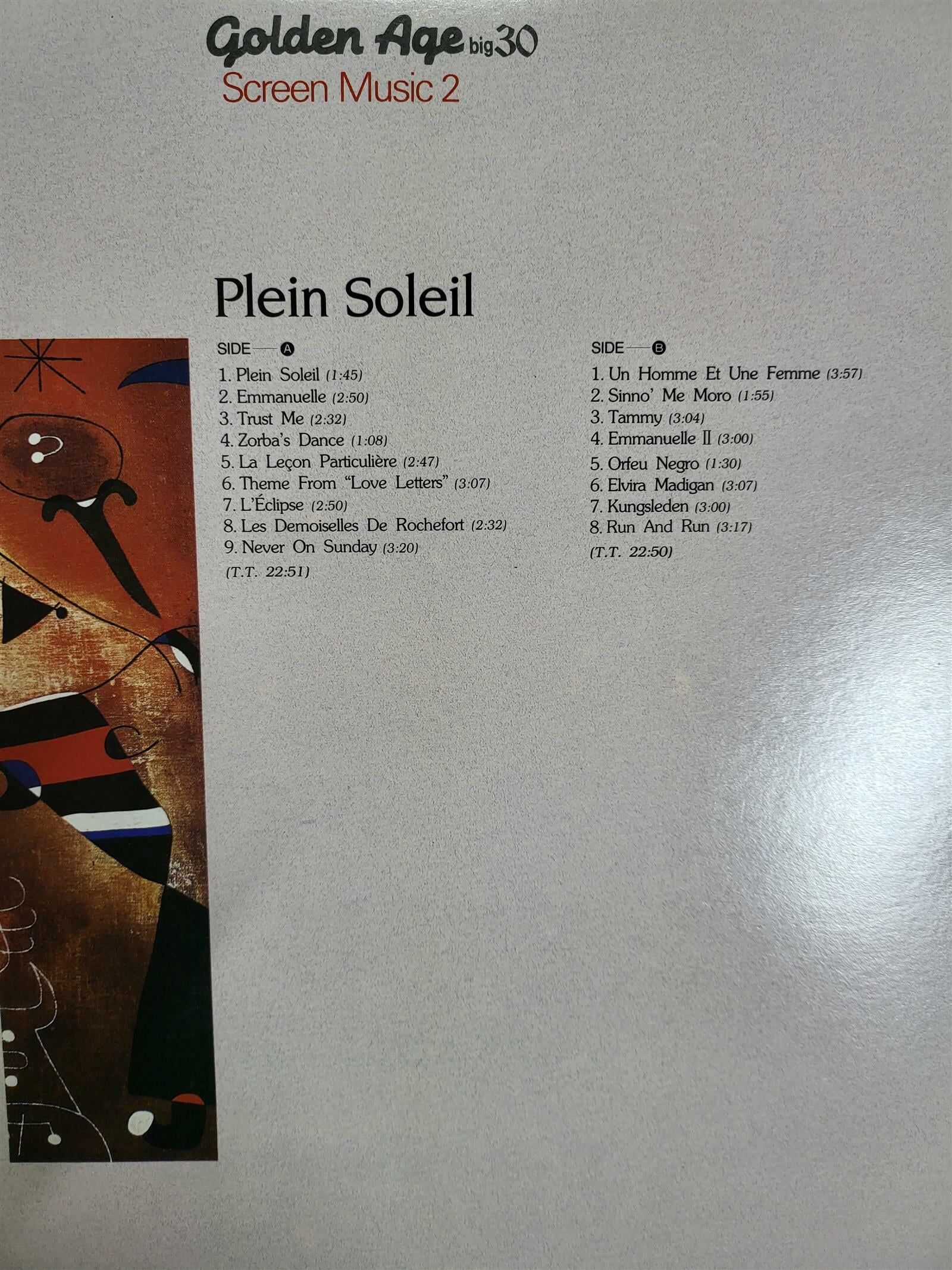 [LP] Plein Soleil - Screen Music 2