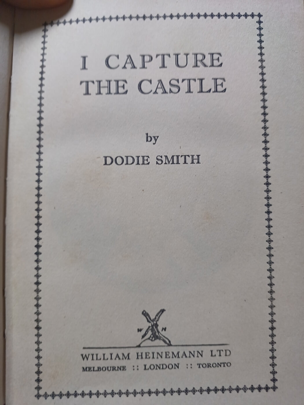 I capture the castle (Hardcover)1949년초판본
