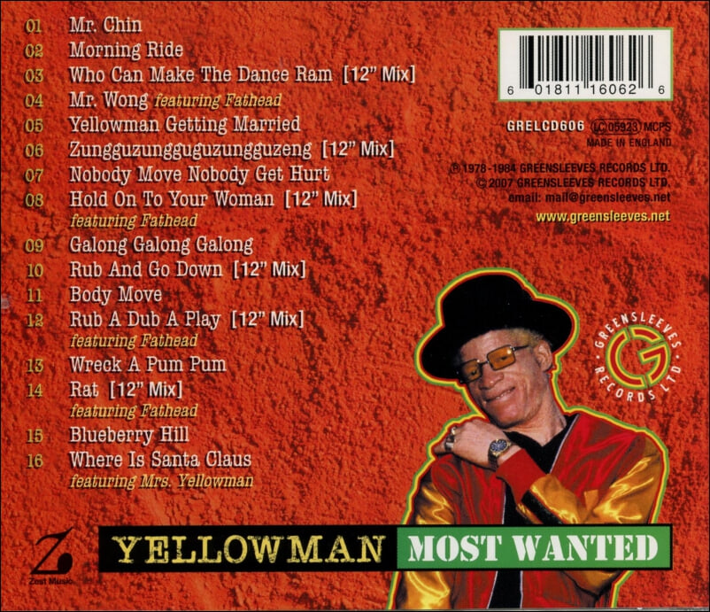 옐로우맨 (Yellowman)  - Most Wanted(UK발매)