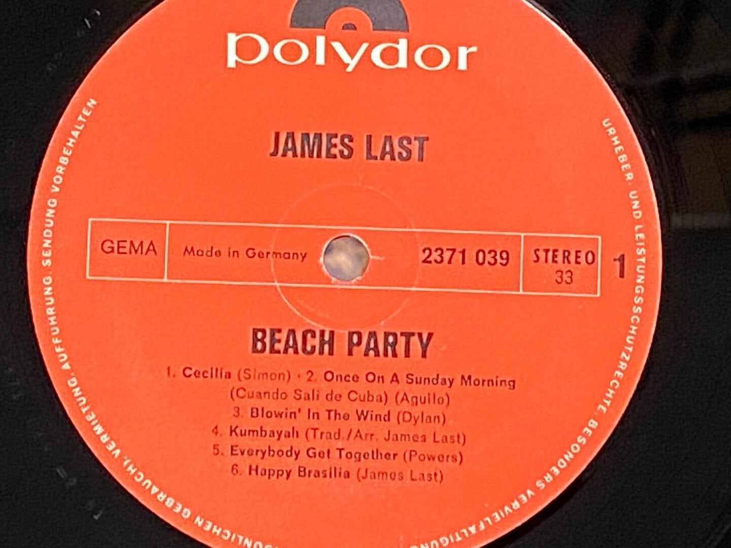 [LP] 제임스 라스트 - James Last - Beac Party LP [독일반]