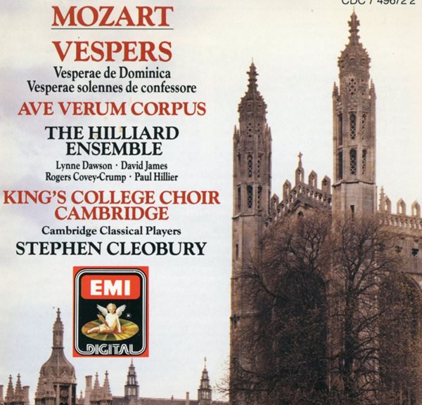 킹스 칼리지 합창단 - King's College Choir Cambridge - Mozart Vespers [U.K발매]